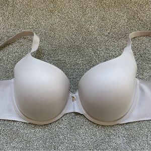 victoria’s secret lined semi demi gray lavender color bra - size 34DDD or 34F